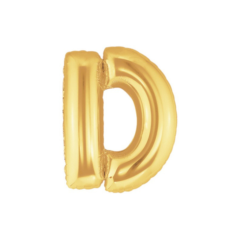 Ballon 36cm D Alu Lettre Or Doré Mylar