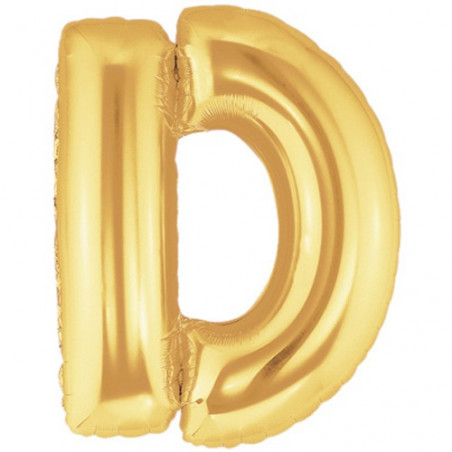 Ballon 36cm D Alu Lettre Or Doré Mylar