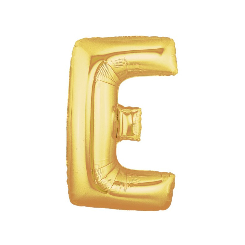 Ballon 36cm E Alu Lettre Or Doré Mylar