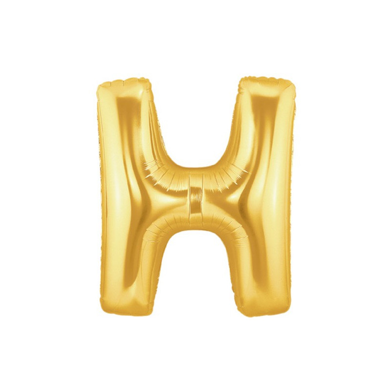 Ballon 36cm H Alu Lettre Or Doré Mylar