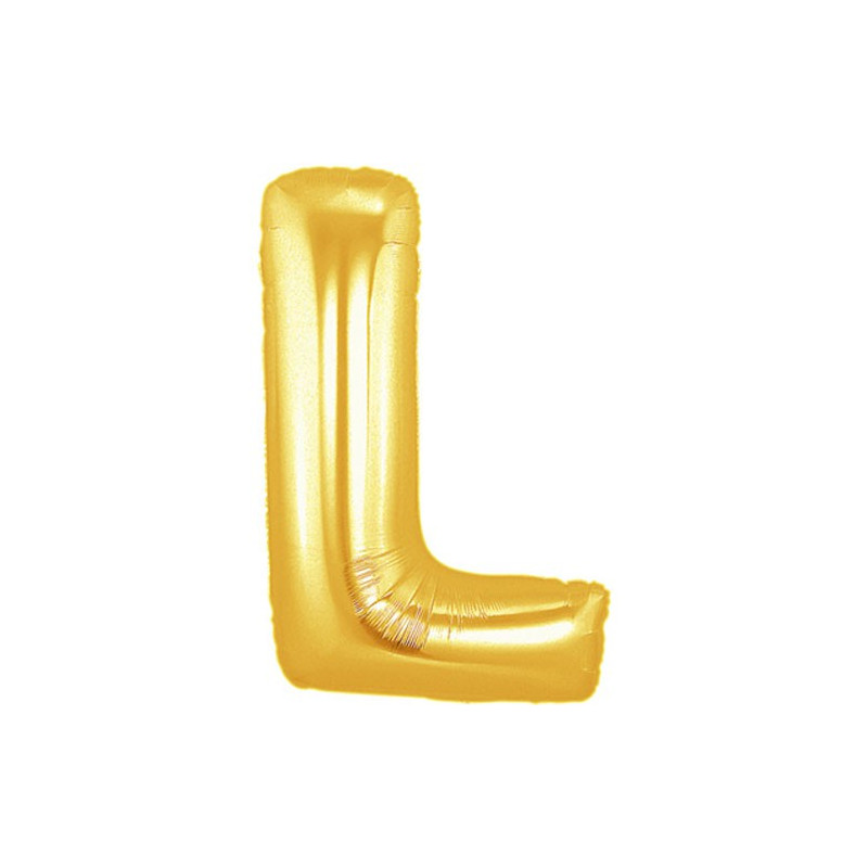 Ballon 36cm L Alu Lettre Or Doré Mylar