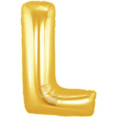 Ballon 36cm L Alu Lettre Or Doré Mylar