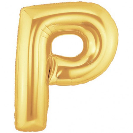 Ballon 36cm P Alu Lettre Or Doré Mylar