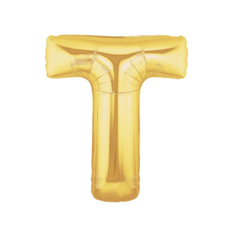 Ballon 36cm T Alu Lettre Or Doré Mylar