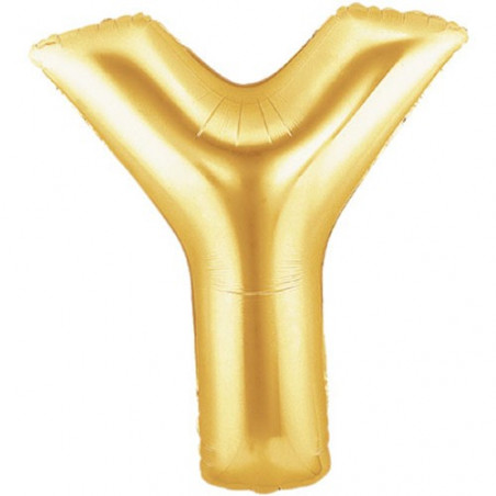 Ballon 36cm Y Alu Lettre Or Doré Mylar Ballon 36cm Y Alu Lettre Or Doré Mylar