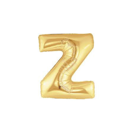 Ballon 36cm Z Alu Lettre Or Doré Mylar Ballon 36cm Z Alu Lettre Or Doré Mylar