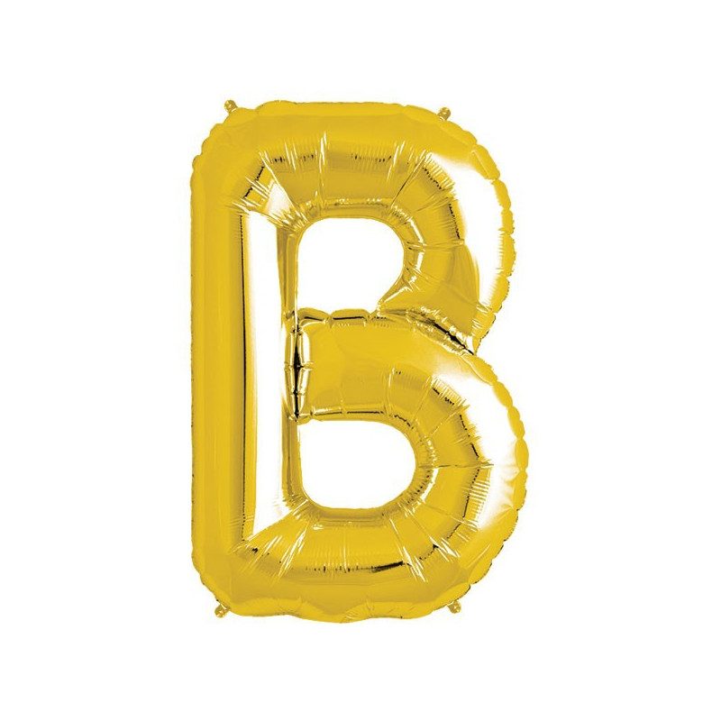 Ballon 1 mètre B Alu Lettre Dorée Mylar