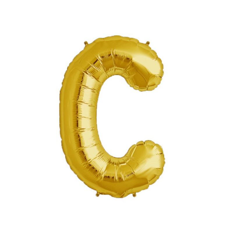 Ballon 1 mètre C Alu Lettre Dorée Mylar