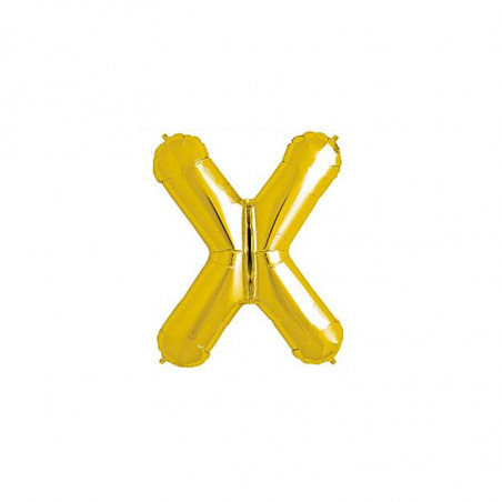 Ballon 1 mètre X Alu Lettre Dorée Mylar Ballon 1 mètre X Alu Lettre Dorée Mylar