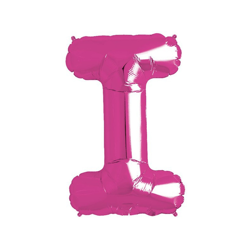 Ballon 1 mètre I Alu Lettre Rose Fushia Mylar