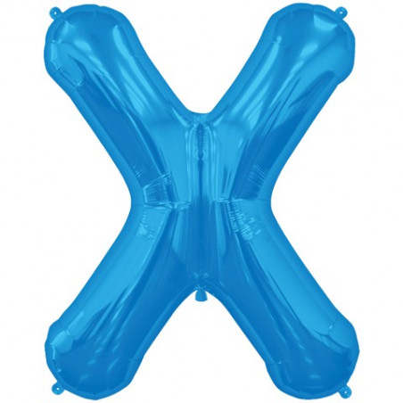 Ballon 1 mètre X Alu Lettre Bleu Ballon 1 mètre X Alu Lettre Bleu