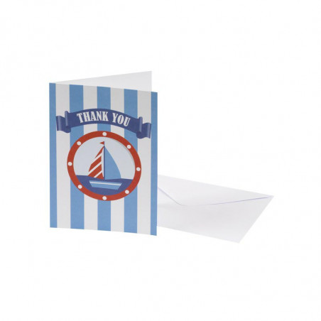Carde Remerciements Thème Petit Bateau Carde Remerciements Thème Petit Bateau
