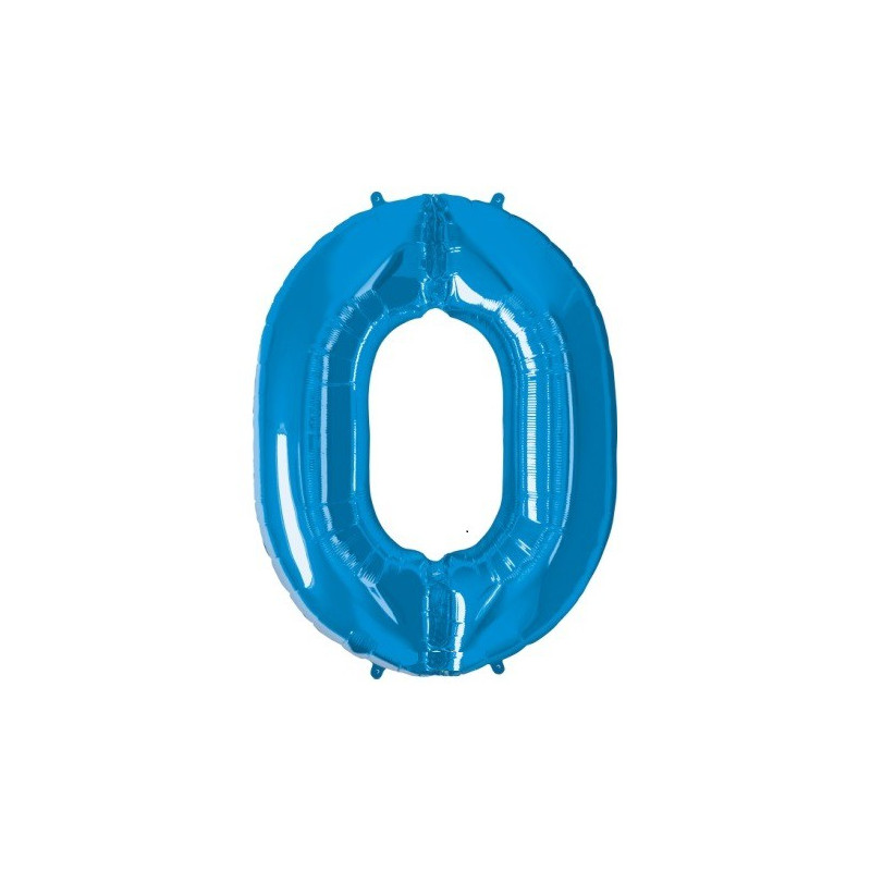 Ballon Géant Alu Bleu 0 An Fête d'Anniversaire