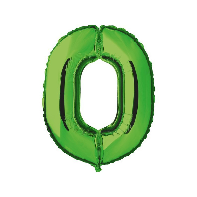 Ballon Géant Alu Vert 0 An Fête d'Anniversaire