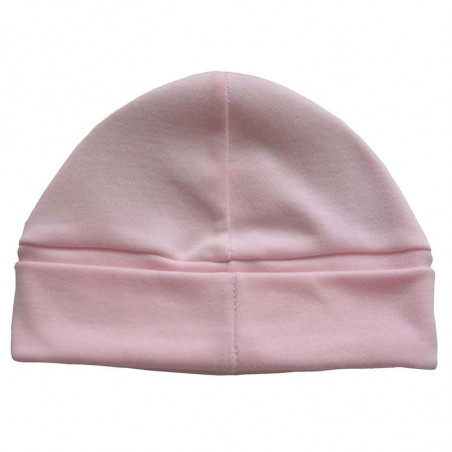 Bonnet bébé rose 100% coton