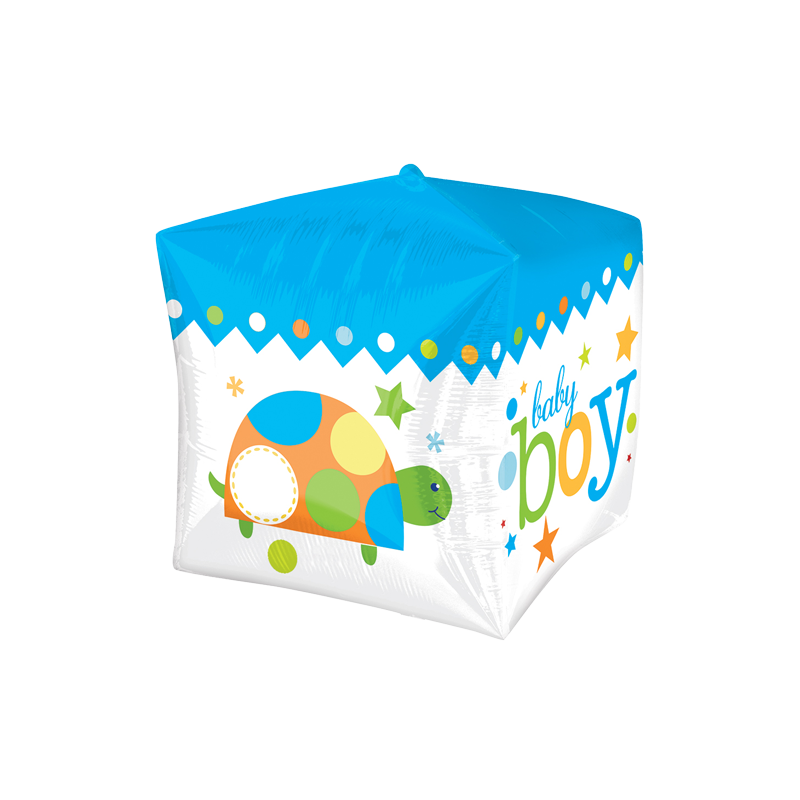 Ballon Hélium Cube 3D Baby Boy