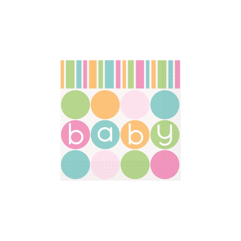Serviettes en Papier Baby Pastel