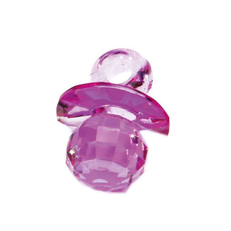10 Bijoux Tétine violet Effet Diamant