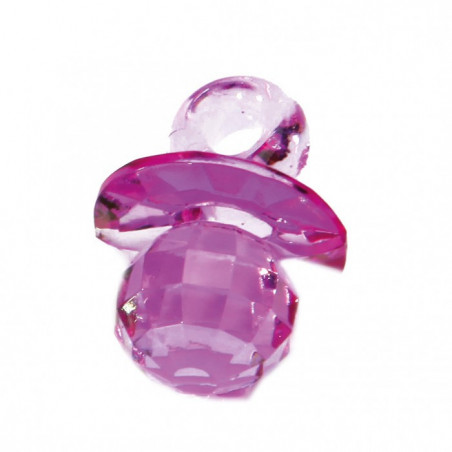 10 Bijoux Tétine violet Effet Diamant