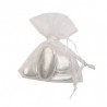 10 Sachets Ballotins Organza Blanc à dragées