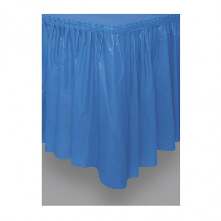 Jupe de table Plastique Bleu Royal Vaisselle Jetable de Fête Jupe de table Plastique Bleu Royal Vaisselle Jetable de Fête