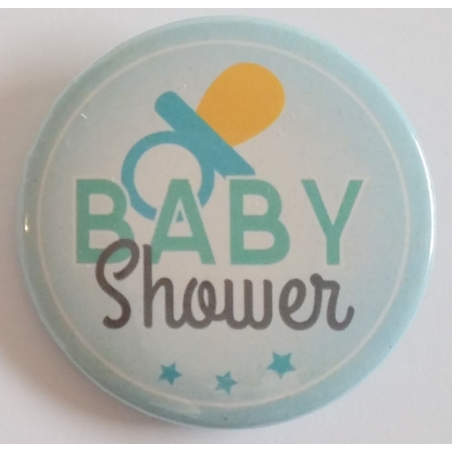 Badge Baby Shower Bleue