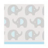 Serviettes Cocktail en Papier Elephant Bleu Pastel