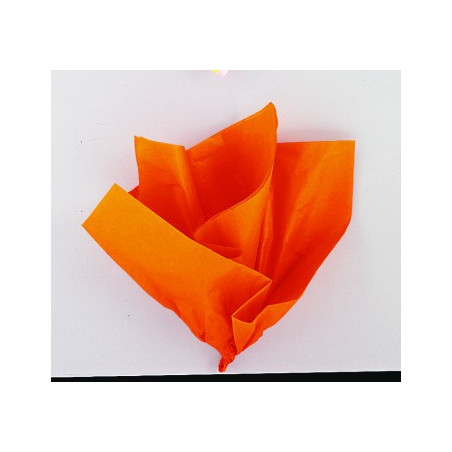 10 Feuilles Papier de Soie Orange