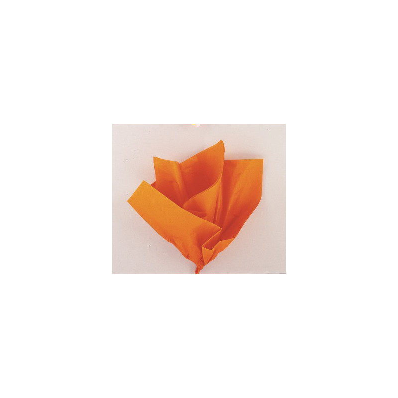 10 Feuilles Papier de Soie Orange