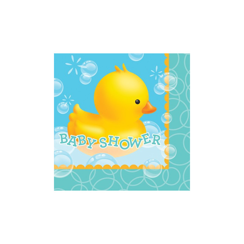 Grandes serviettes Baby Shower Canard