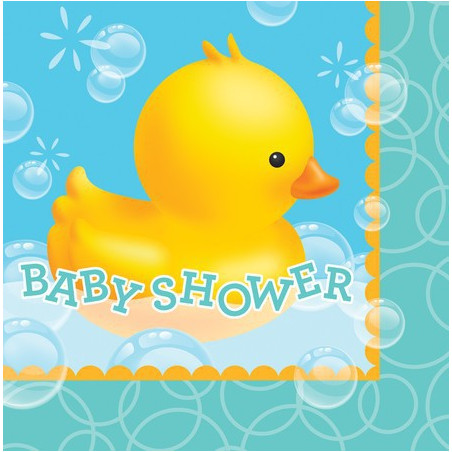 Grandes serviettes Baby Shower Canard