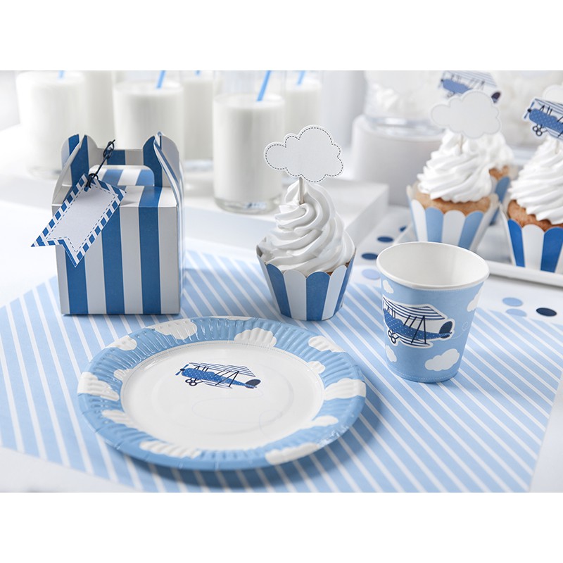 Set Table Papier Pour Enfant Anniversaire Petit Avion Dans Les Nuages Set Table Papier Pour Enfant Anniversaire Petit Avion Dans Les Nuages