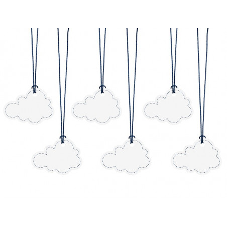 Etiquettes décoratives nuage Anniversaire Avion dans les nuages