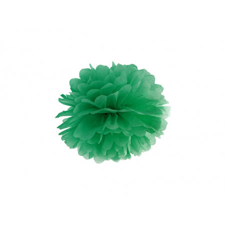 Pompon Papier de Soie 25 cm Vert émeraude décoration de Fête