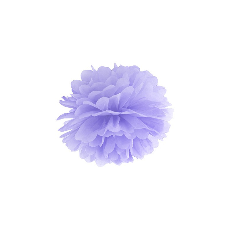 Pompon Papier de Soie 25cm Lilas Parme Décoration de Fête
