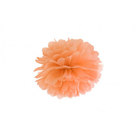 Pompon Papier de Soie 25cm Orange clair Décoration de Fête