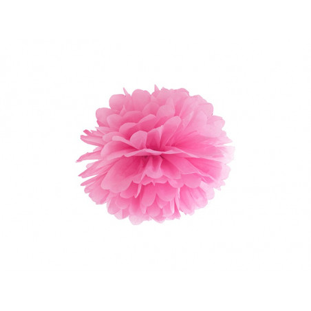 Pompon Papier de Soie 25cm Rose Décoration de Fête