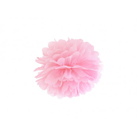 Pompon Papier de Soie 25cm Rose Clair Décoration de Fête