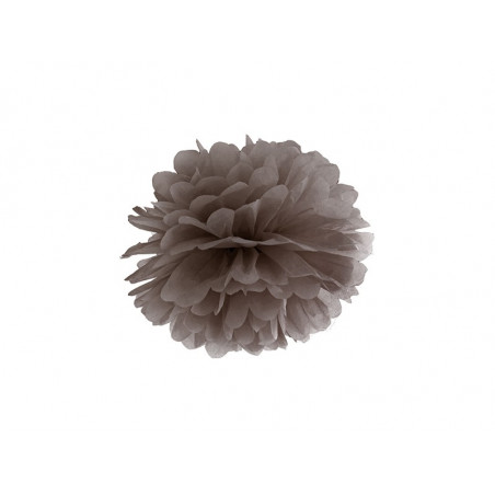 Pompon Marron 25cm Décoration de Fête Papier de soie