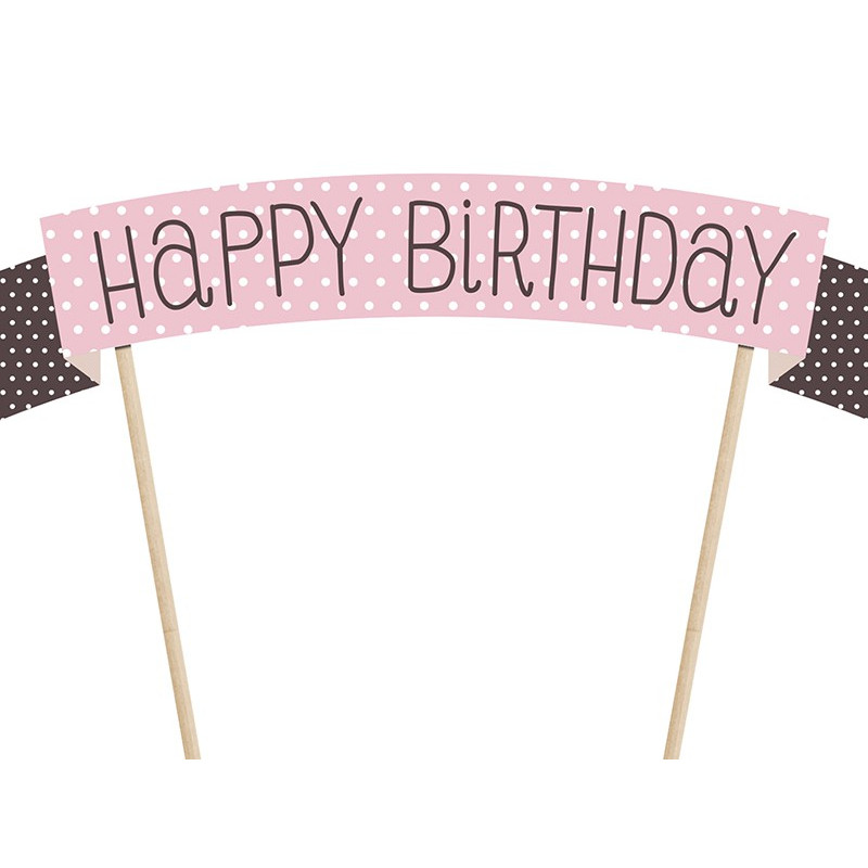 Banderole pour gâteau d'anniversaire - Boutique Fêtes vous même