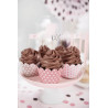 Mini Piques avec drapeaux pour Cup Cakes Rose à pois Sweet Table Mini Piques avec drapeaux pour Cup Cakes Rose à pois Sweet Table