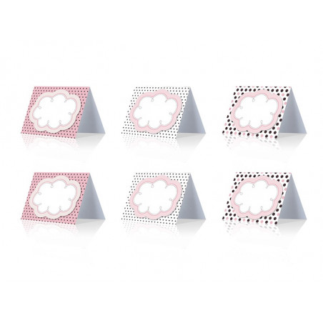 Etiquettes De table à pois Rose et chocolat Sweets I love choco & sweets Etiquettes De table à pois Rose et chocolat Sweets I love choco & sweets