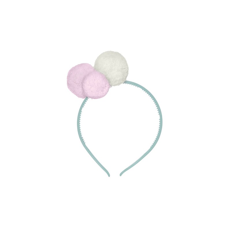 Serre Tete Pompon Rose Clair En Plastique Bebe Fille Enfant Fait Main Serre Tete Pompon Rose Clair En Plastique Bebe Fille Enfant Fait Main