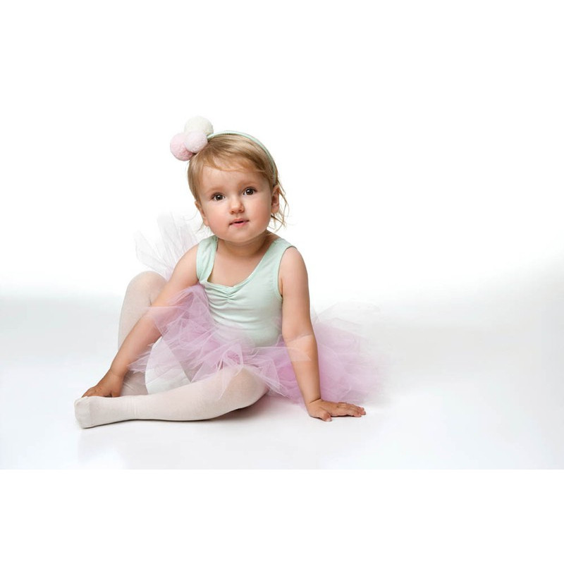Serre Tete Pompon Rose Clair En Plastique Bebe Fille Enfant Fait Main