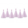 6 Chapeaux Rose Clair à Pompons de Fête 6 Chapeaux Rose Clair à Pompons de Fête