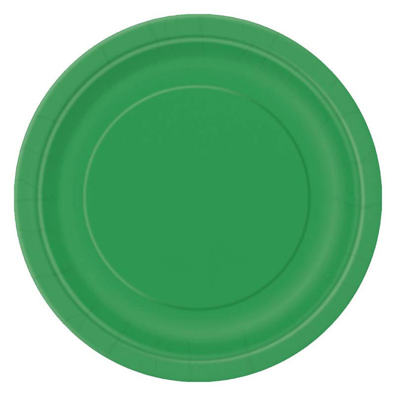 Grandes Assiettes en Carton Vert émeraude