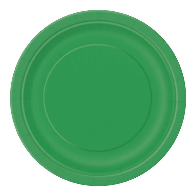 Grandes Assiettes en Carton Vert émeraude