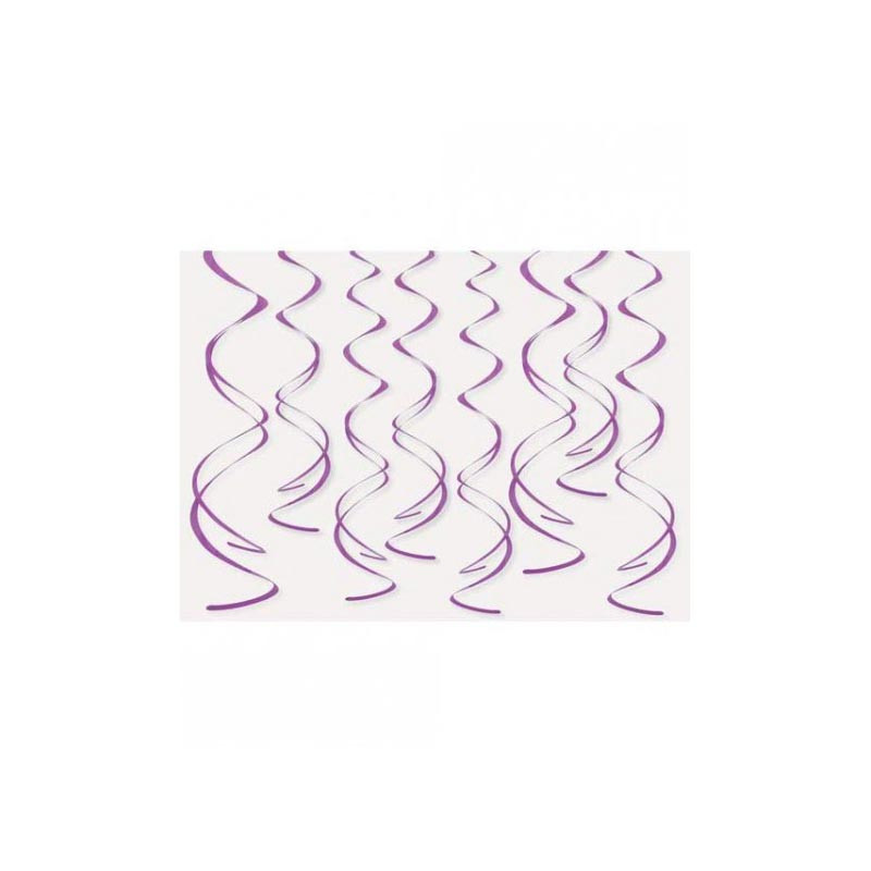 8 Décorations à Suspendre - violet