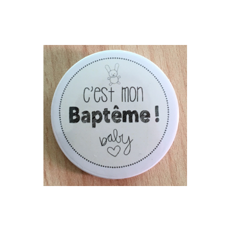 Badge C'est mon Baptême 38mm