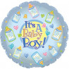 Ballon Rond It's a Baby Boy avec Biberon
